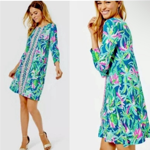 Lilly Pulitzer Dresses & Skirts - Lilly Pulitzer Ophelia Dress Macaw Blue XL